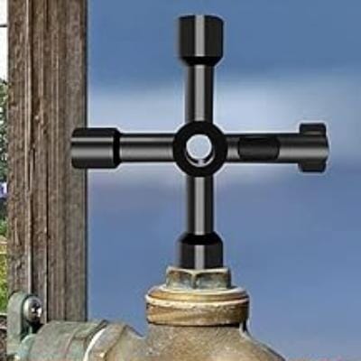 Clé Douille - KeyWrenchCross™ - Carré Noir - Auto Univers