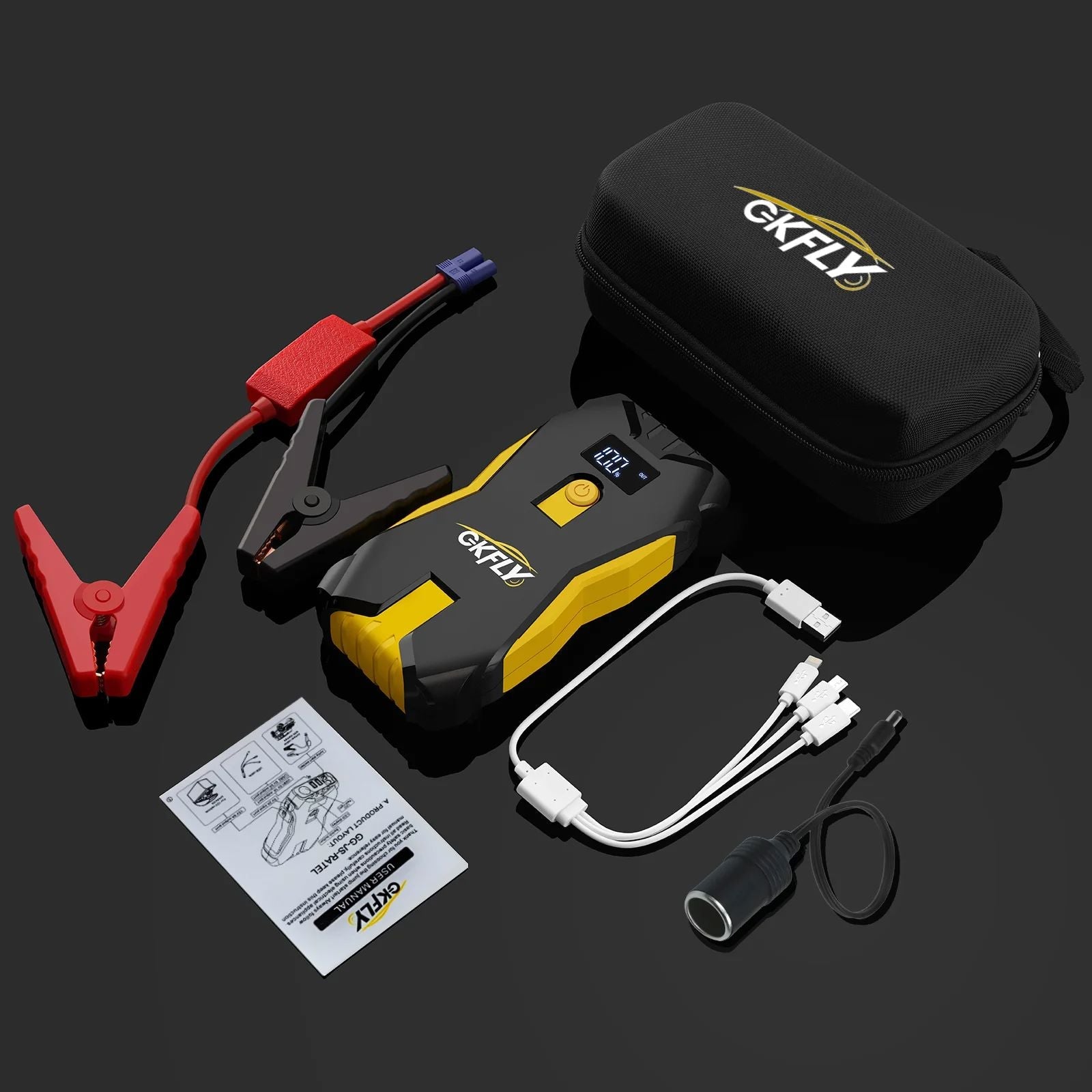Démarreur Voiture - CarJumpStarter™ - Noir Doré - Auto Univers