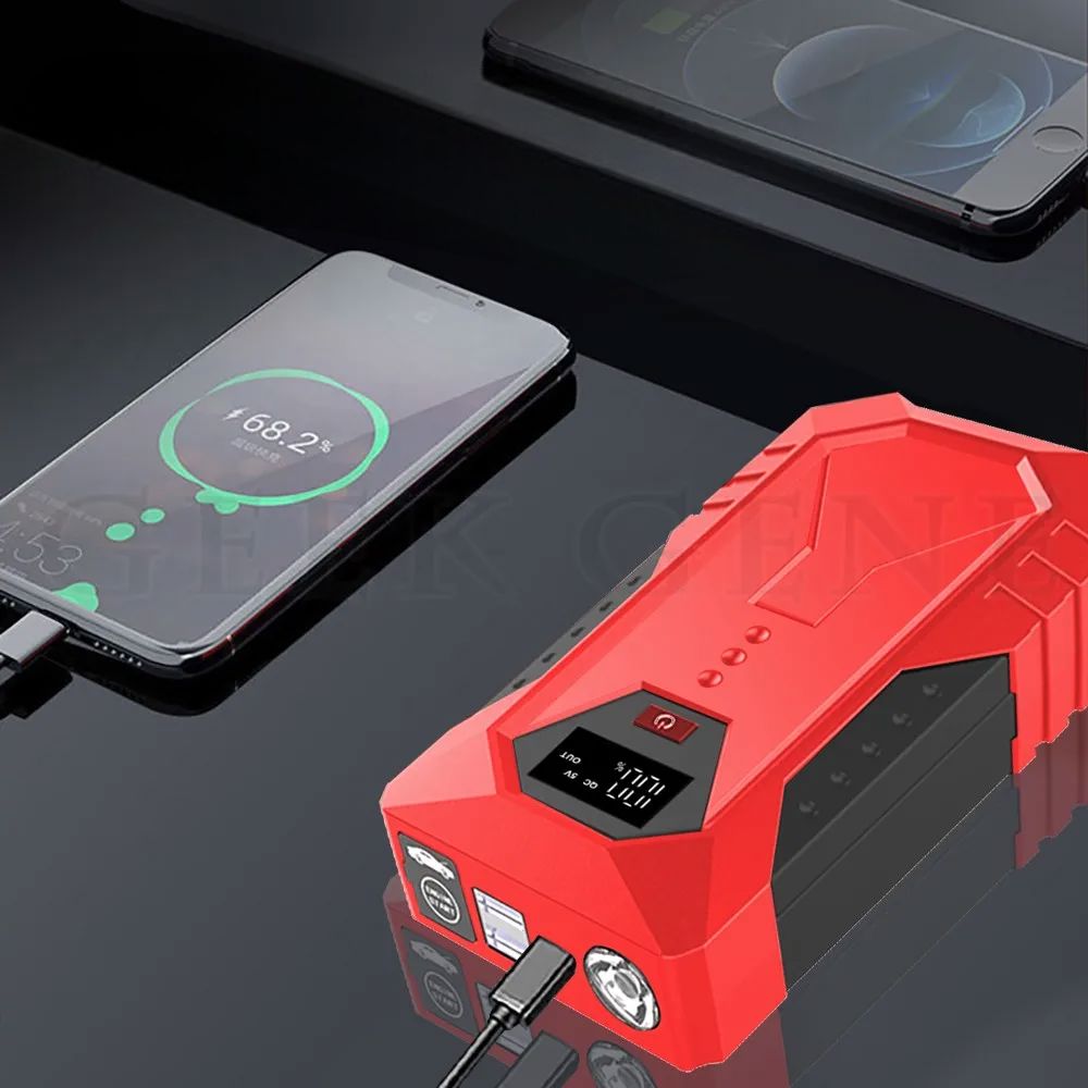 Démarreur Voiture - CarJumpStarter™ - Rouge - Auto Univers