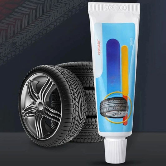 Réparation Pneu Crevé - TyreGlueLiquid™ - Bleu - Auto Univers